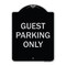 Signmission Designer Series-Guest Parking Only, Black & Silver Heavy-Gauge Aluminum, 24" x 18", BS-1824-9836 A-DES-BS-1824-9836 - alternate 1